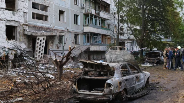 Immer wieder ist die Stadt Saporischschja Ziel russischer Angriffe. - &copy; Kateryna Klochko/AP/dpa