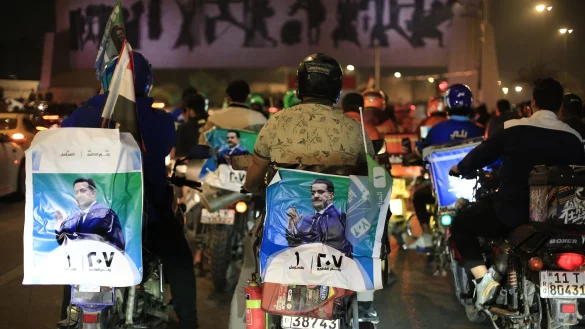 Die Liste von Ministerpr&auml;sident al-Sudani gewinnt die Parlamentswahl im Irak. - &copy; Ameer Al-Mohammedawi/dpa