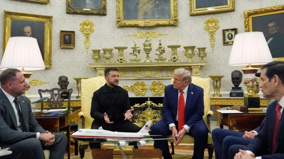 Trump und Selenskyj treffen sich an diesem Freitag erneut im Weißen Haus. (Archivbild) - © Julia Demaree Nikhinson/AP/dpa