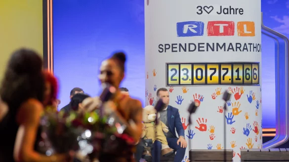 Rund 23 Millionen Euro waren am Ende im Spendentopf - so viel wie noch nie bei dem traditionsreichen RTL-Format. - &copy; Rolf Vennenbernd/dpa