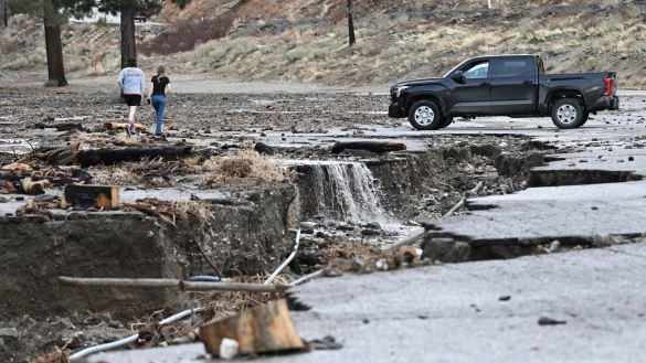 Besonders betroffen war Wrightwood nord&ouml;stlich von Los Angeles. - &copy; William Liang/FR172065 AP/dpa