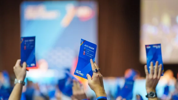 Die Gründung der neuen Parteijugend verlief ohne große Kontroversen. - © Andreas Arnold/dpa