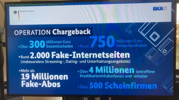 Die Ermittler tauften ihre Arbeit &laquo;Operation Chargeback&raquo;. Damit ist eine R&uuml;ckbuchung einer Kartenzahlung gemeint, weil ein Kunde bei seiner Bank die Stornierung einer Abbuchung etwa wegen Betrugs fordert. - &copy; Jens Albes/dpa