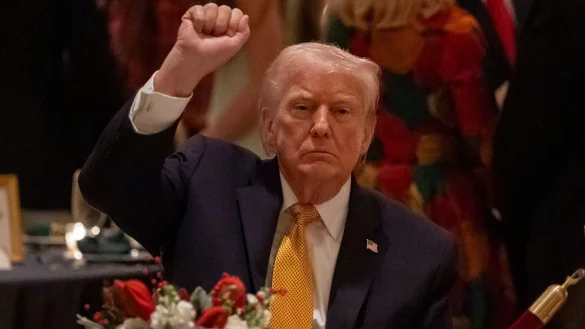 Rechtfertigt die Angriffe in Nigeria: US-Pr&auml;sident Trump - &copy; Alex Brandon/AP/dpa