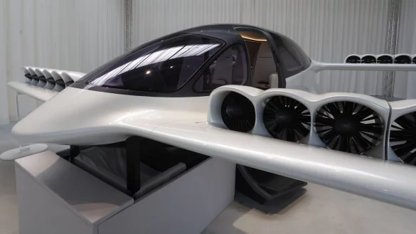 Die Patente für das einst mit großen Ambitionen gestartete Flugtaxi-Projekt Lilium sind nun aus der Insolvenzmasse heraus in die US-Konkurrenz verkauft worden. - © Karl-Josef Hildenbrand/dpa