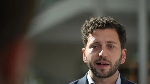 Grünen-Chef Felix Banaszak übte heftige Kritik. (Archivfoto) - © Shireen Broszies/dpa