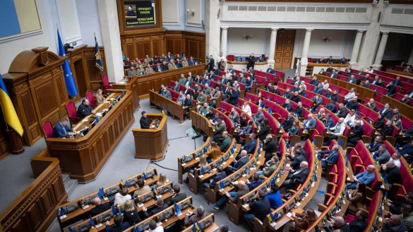 Trotz des laufenden Krieges tagt das ukrainische Parlament weiter. (Archivbild) - &copy; Press Service Of The President O/Press Service Of The President Of Ukraine/dpa