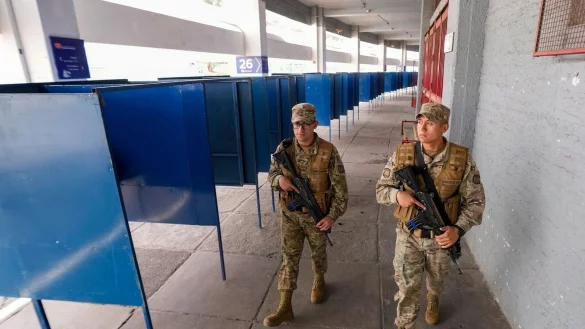 Im Mittelpunkt des Wahlkampfs standen die Themen Wirtschaft, Sicherheit und Migration. - &copy; Esteban Felix/AP/dpa