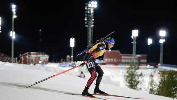 Franziska Preuß durfte das Gelbe Trikot tragen. - © Björn Larsson Rosvall/TT News Agency via AP/dpa