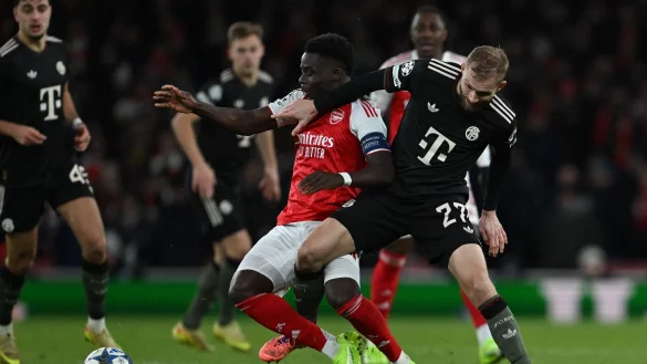 Der FC Bayern war zum Spitzenspiel in London zu Gast. - © Sven Hoppe/dpa