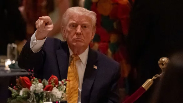 US-Pr&auml;sident Trump hat den Moderator Stephen Colbert scharf angegriffen. - &copy; Alex Brandon/AP/dpa