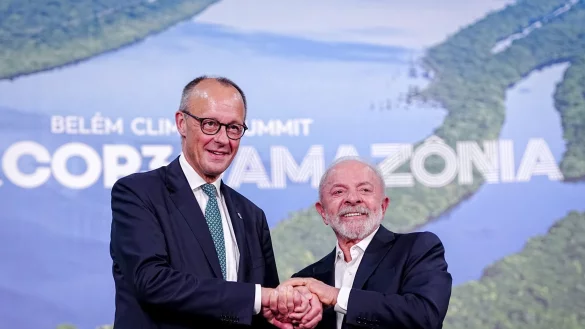 Merz h&auml;tte in eine Bar gehen, dort tanzen und die lokale K&uuml;che probieren sollen, sagte Lula Richtung Merz. (Archivbild) - &copy; Kay Nietfeld/dpa