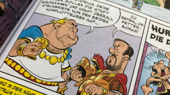 Im gerade erschienenen Band &laquo;Asterix in Lusitanien&raquo; gibt es eine Figur namens Pistorius. - &copy; Christof Bock/dpa