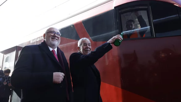 Die Koralmbahn liegt auf einer Verkehrsachse zwischen Ostsee und Adria. - © Erwin Scheriau/APA/dpa