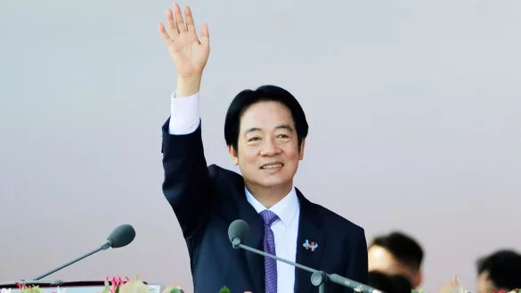 Taiwans Pr&auml;sident k&uuml;ndigte in einem Gastbeitrag h&ouml;here Verteidigungsausgaben an. (Archivbild) - &copy; Chiang Ying-ying/AP/dpa