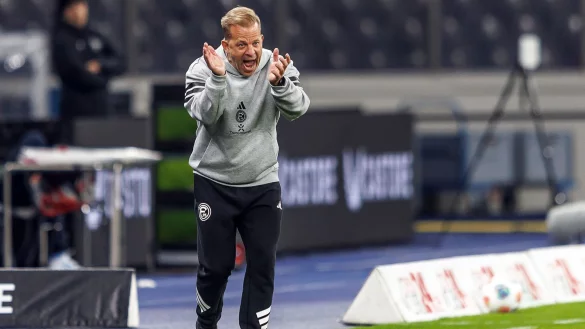 Unzufrieden mit der Chancenauswertung: Fortuna-Coach Markung Anfang. - &copy; Andreas Gora/dpa