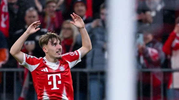 Darf er wieder spielen - und jubeln? Bayern-Talent Lennart Karl. - &copy; Sven Hoppe/dpa