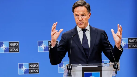 Rutte: &laquo;Putin muss wissen, dass ein Atomkrieg niemals gewonnen werden kann und niemals gef&uuml;hrt werden darf.&raquo; (Archivbild) - &copy; Geert Vanden Wijngaert/AP/dpa