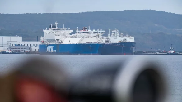 &Uuml;ber die Ostsee kam zuletzt wieder weniger LNG an Deutschlands K&uuml;ste. - &copy; Stefan Sauer/dpa