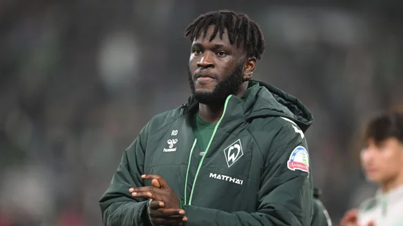 Victor Boniface bei Werder Bremen. - © Carmen Jaspersen/dpa