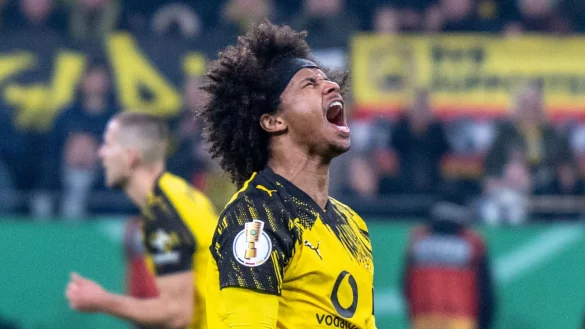 Zum Schreien: Nationalstürmer Adeyemi agierte diesmal unglücklich - © David Inderlied/dpa