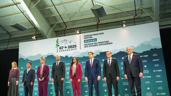 In der Abschlusserkl&auml;rung zum G7-Au&szlig;enministertreffen in Kanada wird China f&uuml;r seine Unterst&uuml;tzung Russlands kritisiert. - &copy; Soeren Stache/dpa