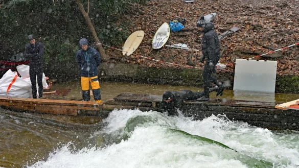 Ein Hauch einer grünen Welle war bereits beim Vorversuch zu sehen. (Archivbild) - © Malin Wunderlich/dpa