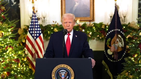 Trump richtete sich mit einer Rede an die Nation. - &copy; Doug Mills/Pool The New York Times/AP/dpa