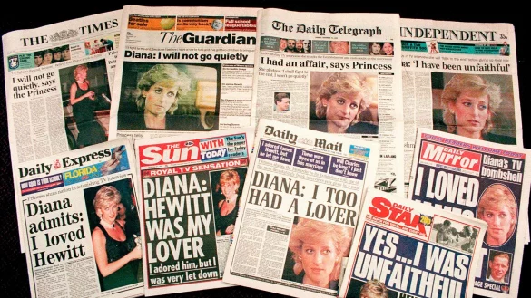 Das Interview beherrschte am Tag nach der Ausstrahlung die Titelseiten britischer Medien. (Archivbild) - © Martin Cleaver/AP/dpa