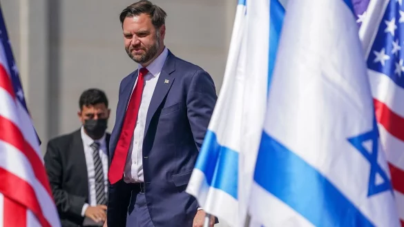 Vance spricht &uuml;ber den Stand der Gaza-Verhandlungen. - &copy; Nathan Howard/Pool New York Times/AP/dpa