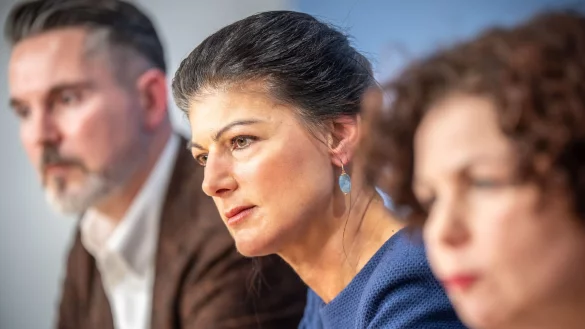 Noch ist Sahra Wagenknecht die zentrale Figur der von ihr gegründeten Partei. (Archivbild) - © Michael Kappeler/dpa