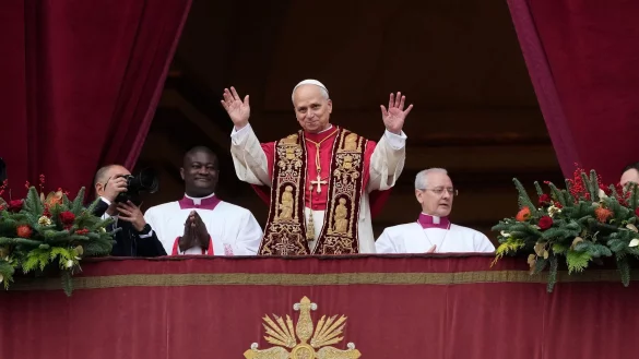 F&uuml;r die Katholiken war es das erste Weihnachtsfest mit Papst Leo als Kirchenoberhaupt. - &copy; Gregorio Borgia/AP/dpa