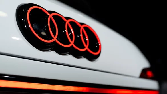 Die vier Audi-Ringe. (Symbolbild) - © Sven Hoppe/dpa