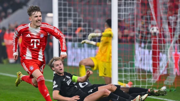Lennart Karl traf zum umjubelten 2:1. - © Sven Hoppe/dpa