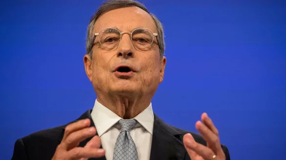 Der ehemalige Pr&auml;sident der Europ&auml;ischen Zentralbank, Mario Draghi, wird mit dem Karlspreis 2026 ausgezeichnet (Archivbild). - &copy; Wiktor Dabkowski/ZUMA Press Wire/dpa