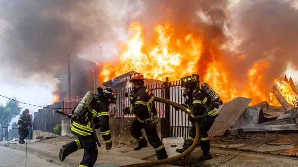 &Uuml;ber 250 H&auml;user wurden von den Feuern zerst&ouml;rt. - &copy; Javier Torres/AP/dpa