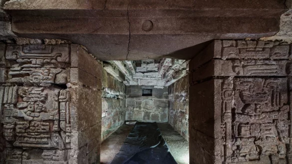 Das gut erhaltene Grab wurde im s&uuml;dlichen Bundesstaat Oaxaca gefunden - &copy; Luis Gerardo Pe&ntilde;a Torres/Instituto Nacional de Antropologia e Historia (INAH)/dpa