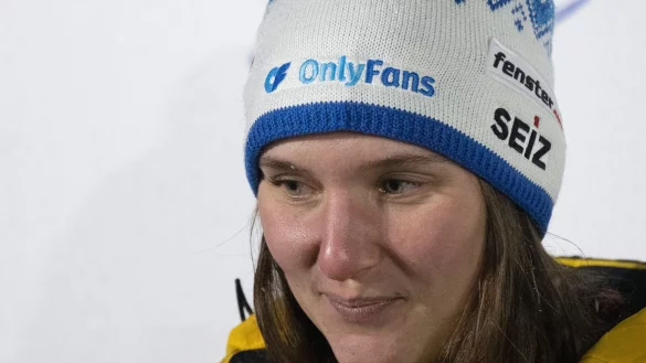 Wirbt f&uuml;r eine Erotik-Plattform: Bobfahrerin Lisa Buckwitz. (Archivbild) - &copy; Sebastian Kahnert/dpa