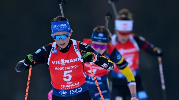 Franziska Preu&szlig; (vorn) ist noch nicht in Bestform. - &copy; Sven Hoppe/dpa