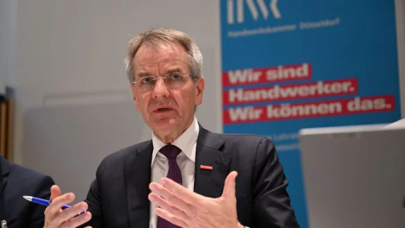 NRW-Handwerkspr&auml;sident Andreas Ehlert fordert mehr wirtschaftliche Impulse. - &copy; Wolf von Dewitz/dpa