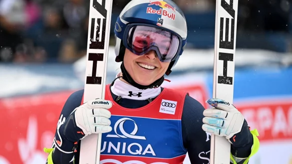 In bestechender Form: US-Skistar Lindsey Vonn. - &copy; Barbara Gindl/APA/dpa