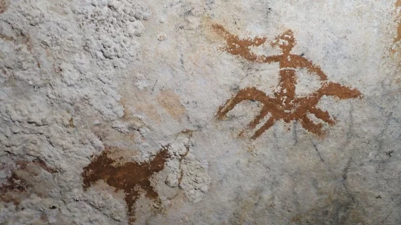 Die Forscher entdeckten auf Sulawesi die bisher &auml;lteste bekannte H&ouml;hlenkunst. - &copy; Maxime Aubert/Griffith University/dpa