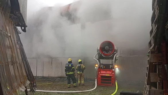 Ein Zeuge alarmierte die Einsatzkr&auml;fte in der Nacht. - &copy; -/weserpictures/dpa