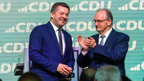 Sven Schulze (CDU) will im Januar Ministerpr&auml;sident werden und auf Reiner Haseloff (CDU) folgen. (Archivbild) - &copy; Klaus-Dietmar Gabbert/dpa