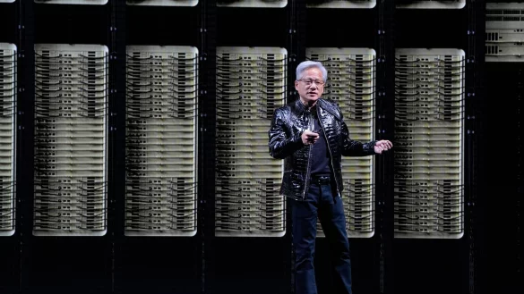 Jensen Huang will dem Silicon Valley auch im Falle einer Milliard&auml;rs-Steuer nicht den R&uuml;cken kehren. (Archivbild) - &copy; John Locher/AP/dpa