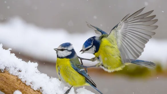 Gerade wenn es kalt ist, kann an den Futterstellen viel los sein. (Symbolbild) - &copy; Patrick Pleul/dpa