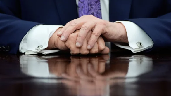 Die H&auml;nde und die Gesundheit von US-Pr&auml;sident Trump sind bereits h&auml;ufiger Gespr&auml;chsthema gewesen. (Archivfoto) - &copy; Alex Brandon/AP/dpa