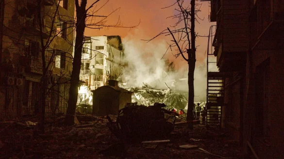 Die ostukrainische Gro&szlig;stadt Charkiw ist immer wieder Ziel russischer Luftangriffe. (Archivbild) - &copy; Nicolas Cleuet/Le Pictorium via ZUMA Press/dpa