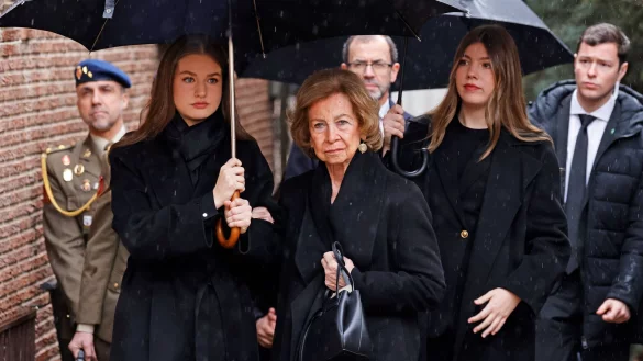 Die spanische K&ouml;nigsfamilie hat bei einer Trauerfeier Abschied von Irene von Griechenland, der Schwester der spanischen Altk&ouml;nigin Sof&iacute;a, genommen. - &copy; Jos&eacute; Ruiz/EUROPA PRESS/dpa