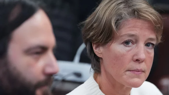 Christina Block hat im Prozess um die Entf&uuml;hrung ihrer Kinder erneut ihre Unschuld beteuert. - &copy; Marcus Brandt/dpa